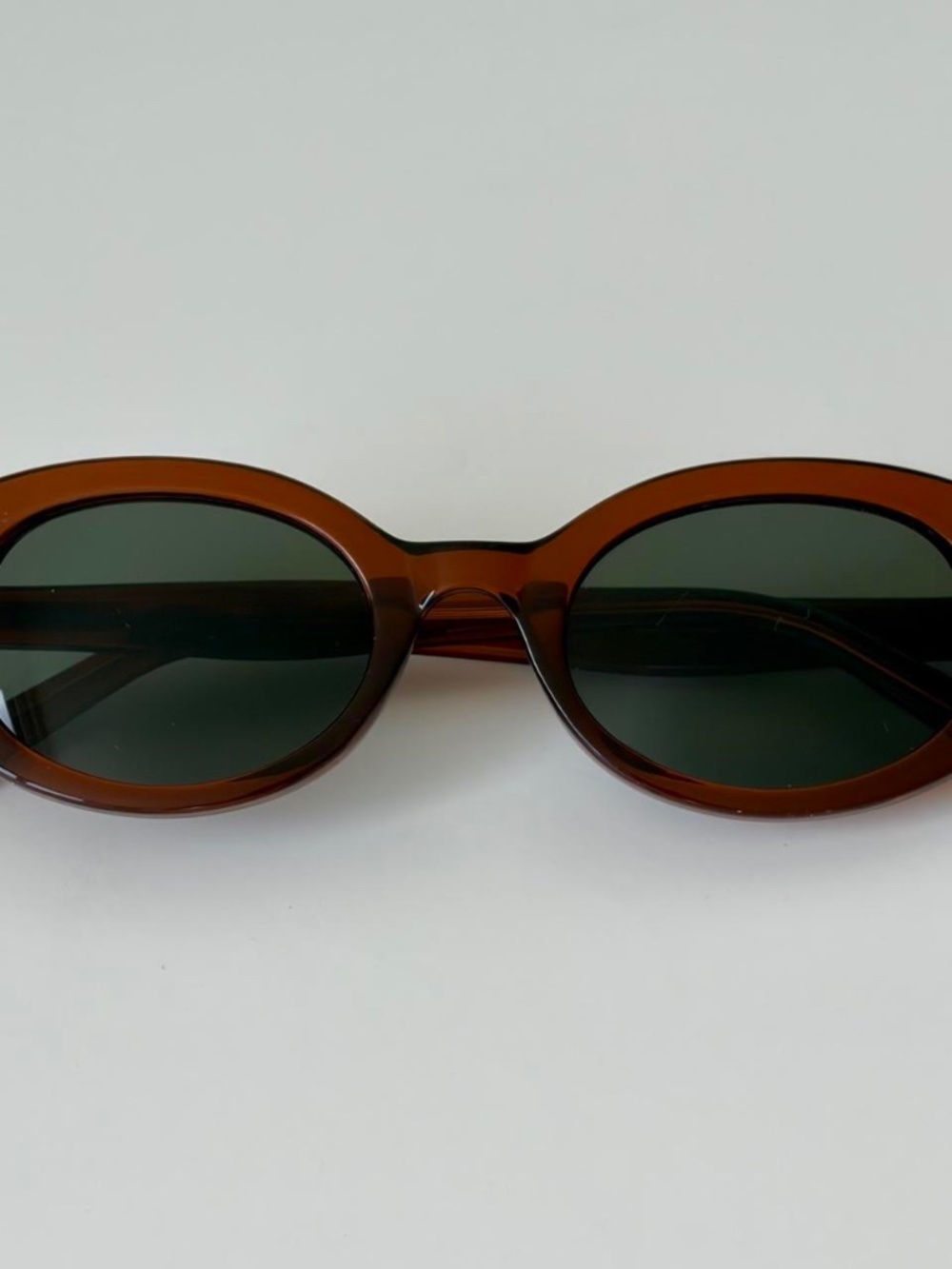 Brown Oval Sunglasses, Unbranded